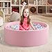Zedachica Ball Pit for Toddlers 3543x1181 Baby Ball Pits Soft Memory Foam Ball Pit Round Kids Ball Pit Indoor Game Kids Play Ball Pool Ideal Gift for Girls and Boys Pink NO Balls - Image 4