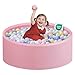 Zedachica Ball Pit for Toddlers 3543x1181 Baby Ball Pits Soft Memory Foam Ball Pit Round Kids Ball Pit Indoor Game Kids Play Ball Pool Ideal Gift for Girls and Boys Pink NO Balls - Image 3