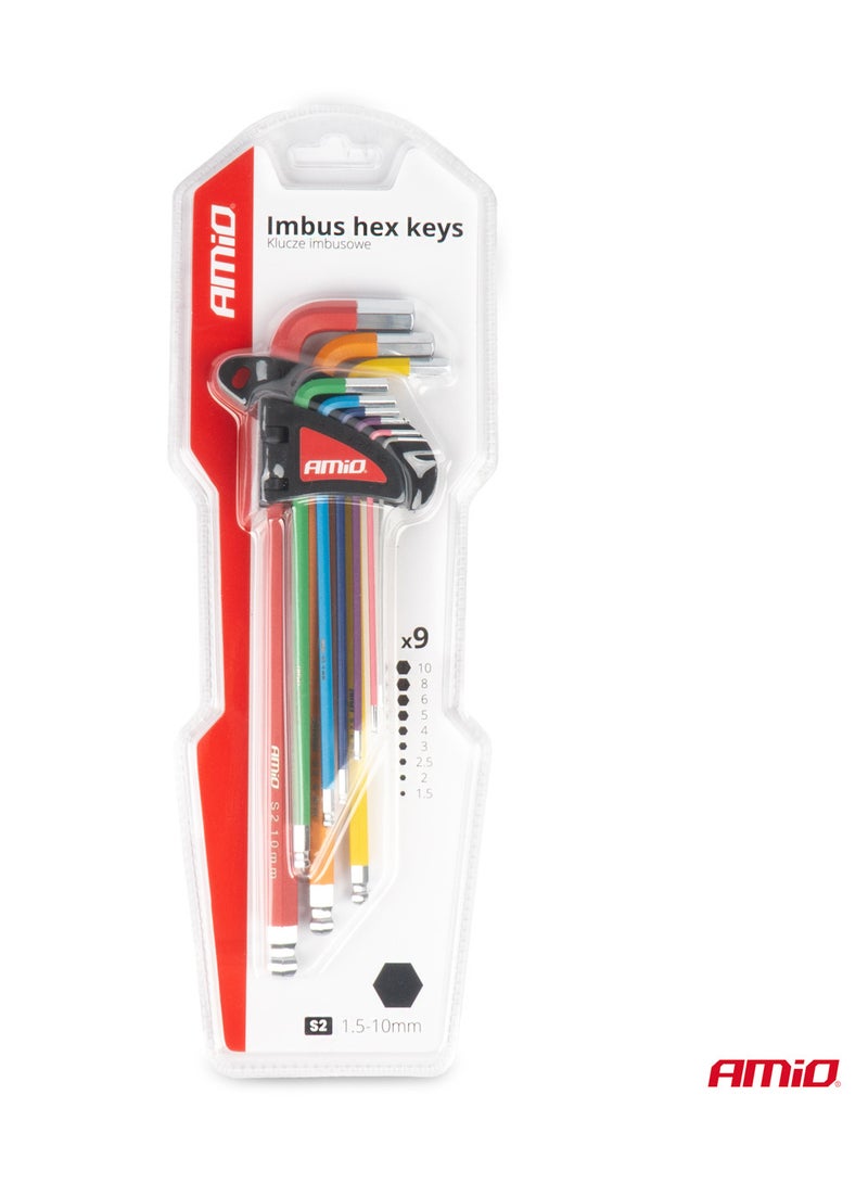 AMIO Imbus hex keys S2 9pcs - Image 2