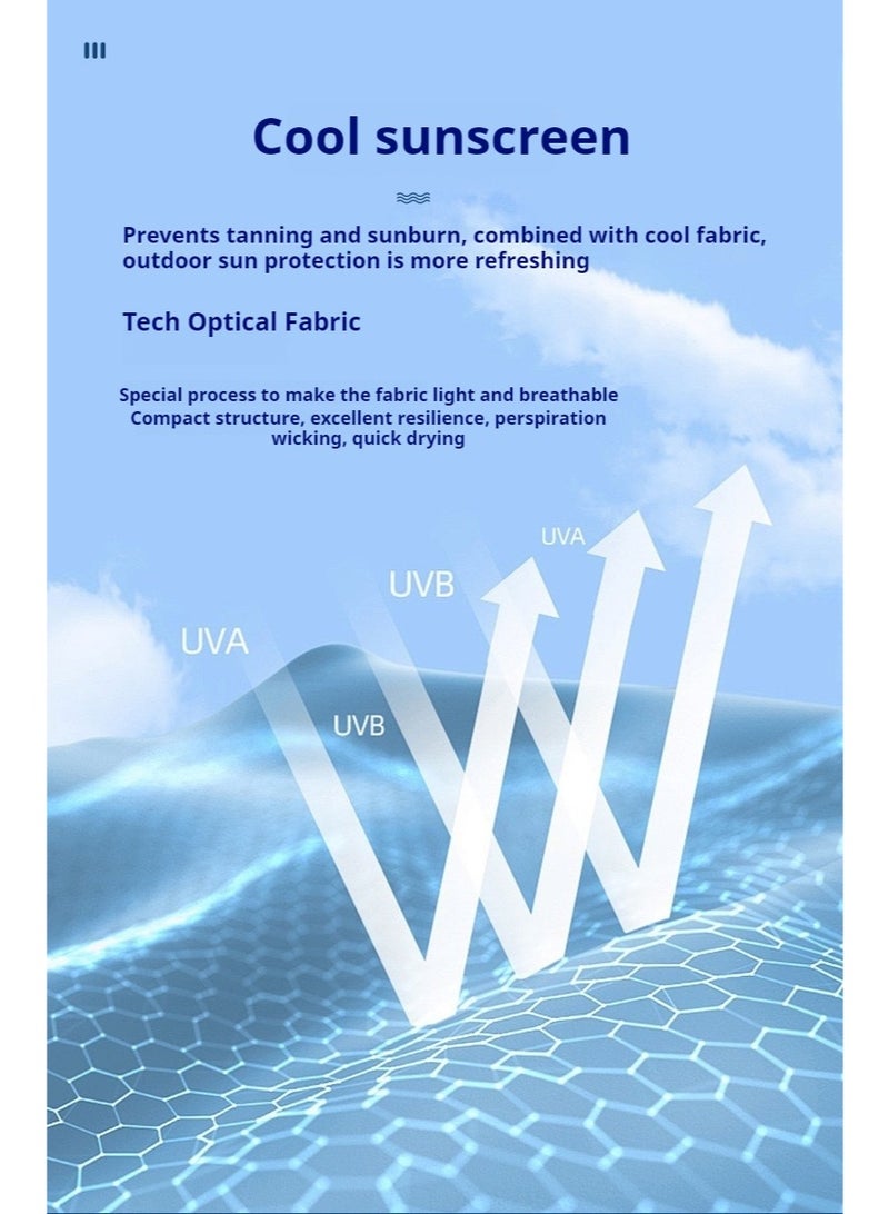 AuliceVerse 4-piece set of sun and UV protective headwear, summer breathing silk ice scarf, scarf, magic, men's and women's neck sleeves, outdoor headscarf, suitable for cycling, skiing, fishing, and hiking - Image 4