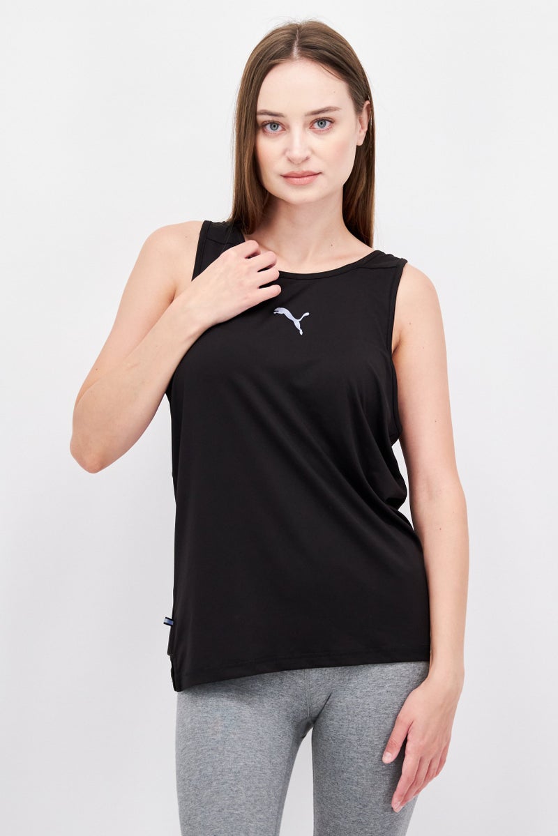 PUMA Women Sportswear Fit Sleeveless Training Tank Top, Black - Image 1