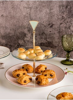 La Mesa 2 TIERS SERVING STAND BLUSH  - Image 1