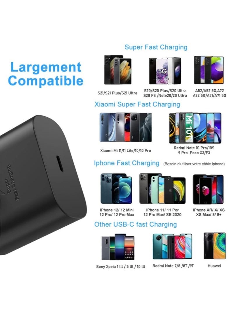 Super Fast Charger Type-C Adapter Plug – High-Speed Charging for Android & iOS Devices | Universal USB-C Fast Charger for Phones & Tablets