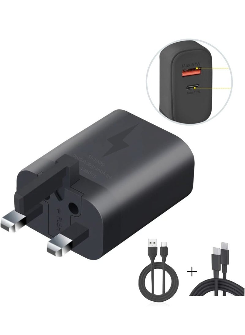 traditious 67W Fast Charger Type C Adapter Plug, Dual Port Charger For Android And IOS Devices | Fast Charging For All C type Devices Samsung Charger, iPhone Charger, Huawei Charger, OnePlus Charger, iPad Charger  - Image 5