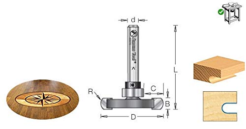 Amana Tool - 45678 Carbide Tipped Flooring Rounded Dedicated Cutter 1/8 Radius x 1-1/4 Dia - Image 2