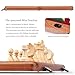 a&a AA Premium Folding Chess Board Game Set 15 Wooden Chess Board  3 King Height Staunton Chess Pieces with 2 Extra Queens Portable Travel Chess Set Natural Mahogany 15 Inches - Image 4