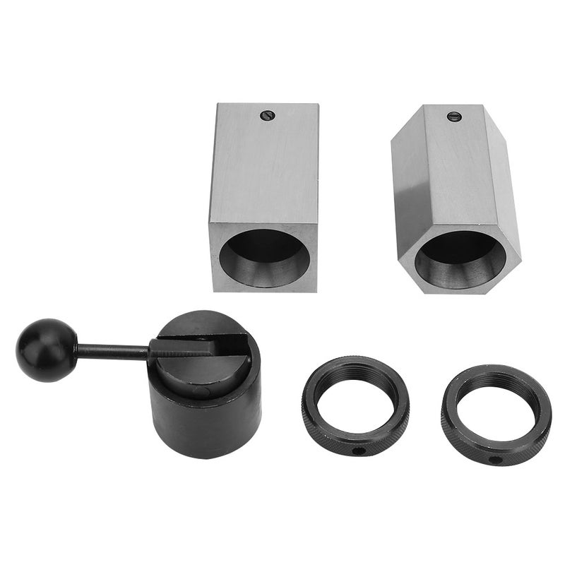 5C Collet Block Set Hex Square Rings & Collet Closer Holder For Milling Machines Lathes - Image 1