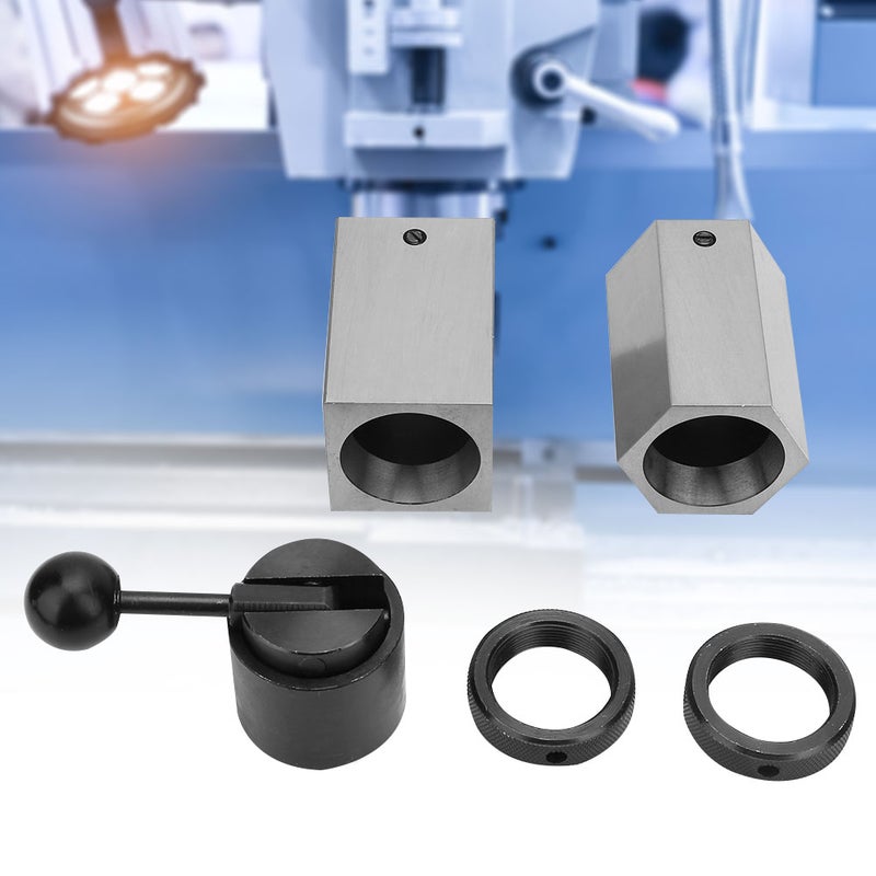 5C Collet Block Set Hex Square Rings & Collet Closer Holder For Milling Machines Lathes - Image 5