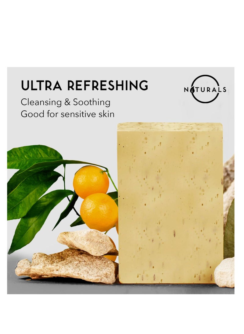 O Naturals O Naturals Coconut Scrub & 1pc Citrus Soap Bundle - Exfoliating Coconut Oil Dead Sea Salt Deep-Cleansing Face & Body Scrub, Organic & Natural Soap for Men & Women, Citrus Mens Soap  - Image 3