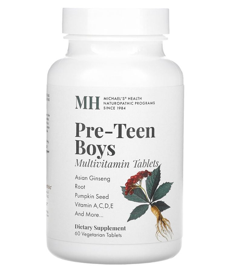 MICHAEL'S Pre-Teen Boys Multivitamin 60 Vegetarian Tablets