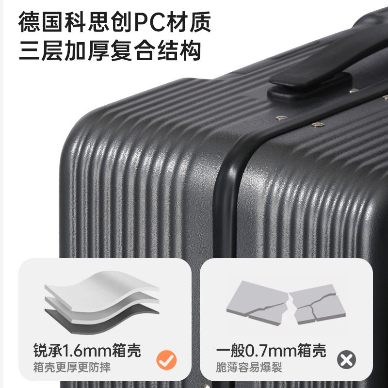 Lightweight 20-Inch Side-Open Trolley Case with USB & Cup Holder - Image 5