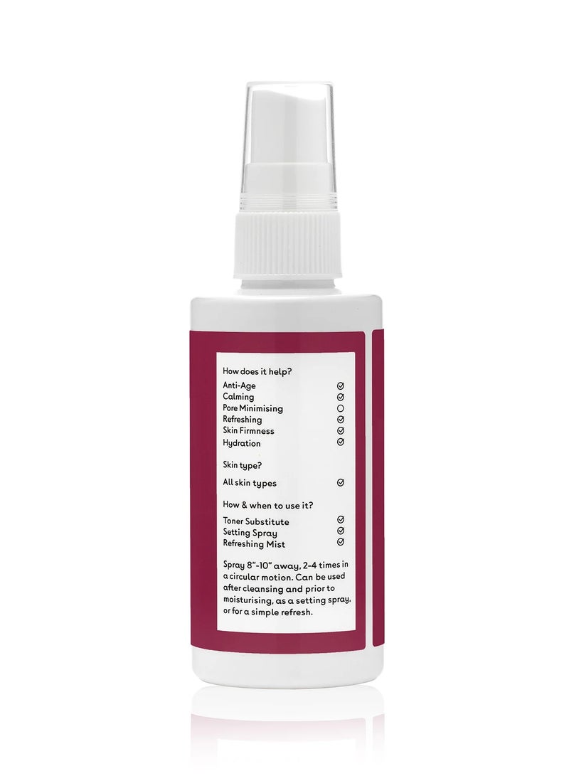 Q+A Ultra-Moisturizing Skin Revitalizing Mist With Hyaluronic Acid With Betaine, Aloe Vera And Glycerin To Rejuvenate And Hydrate Skin-100Ml - Image 2