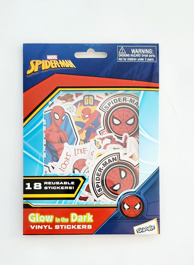 MARVEL Spider Man Glow in the Dark Stickers - Image 2