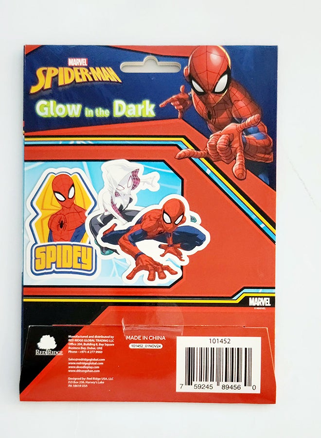 MARVEL Spider Man Glow in the Dark Stickers - Image 1