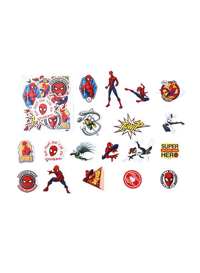 Marvel Spider Man Glow in the Dark Vinyl Stickers | 18 Reusable Fun & Decorative Stickers | Self-Adhesive Stickers For Kids | Age 3+ - Image 5