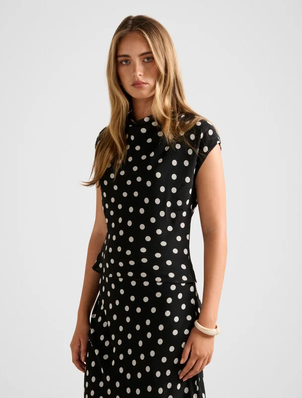 Forever New Frida Funnel Neck Top