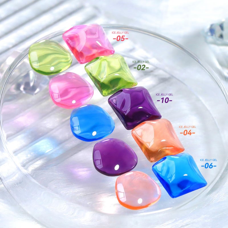 BORN PRETTY Ice Jelly Gel Nail Polish Jelly Halloween Hot Pink Gel Polish Sheer Transparent Hot Pink Natural Translucent Hema-Free Soak Off Gel Polish Nail Art DIY Christmas Gift 15ML - Image 2