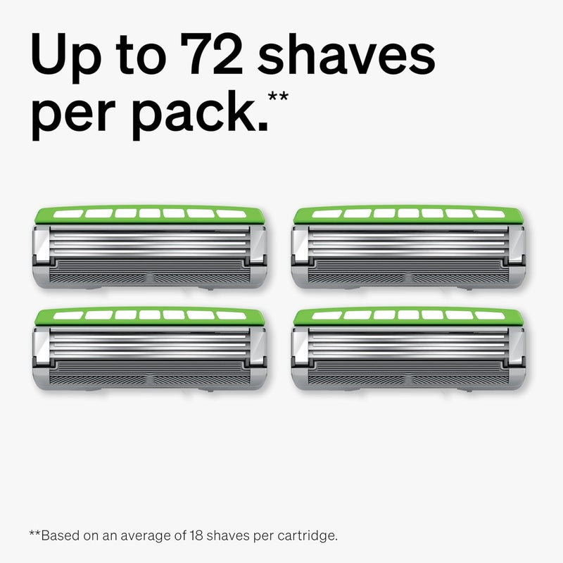 schick Hydro Ultra Sensitive Razors for Men | 3-Blade Mens Razors for Shaving Sensitive Skin, 1 Mens Razor Handle with 4 Razor Blades Refills - Image 5