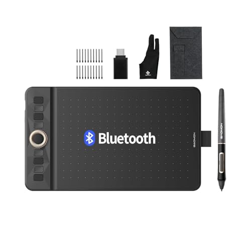 GAOMON Bluetooth Drawing Tablet GAOMON WH851 8 x 5 inches Graphics Tablet Digital Art Tablet Supports 16384 Levels Intuitive Dial with 8 Shortcut Keys TypeC Port Work with Windows Android Mac - Image 1