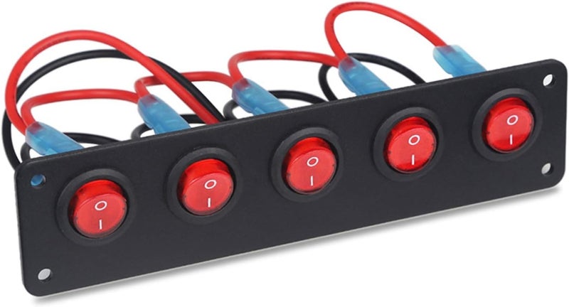 Wivplex 5 Gang Waterproof Toggle Switch Panel - Image 1