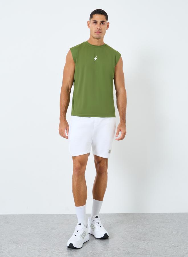 ستايلي اكتيف ستايلي تانك رياضي بقصة مريحة وطبعة بسيطة - Image 2