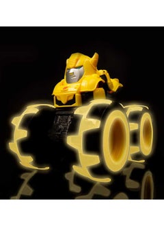 TOMY John Deere Transformers Bumblebee Monster Treads Lightning Wheels Toy, Innovative Light-up Wheels For Nighttime Play, Durable Yellow Monster Truck For Boys And Girls Ages 3+  - Image 5