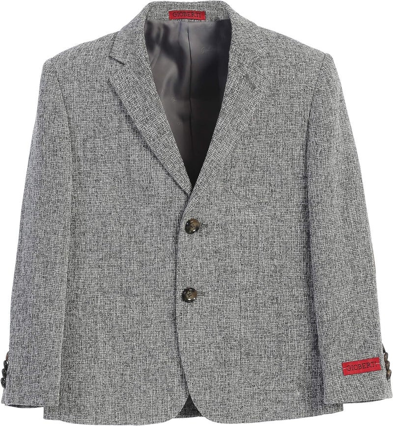 Gioberti Kids and Boys Lightweight Formal Tweed Blazer Jacket - Image 1