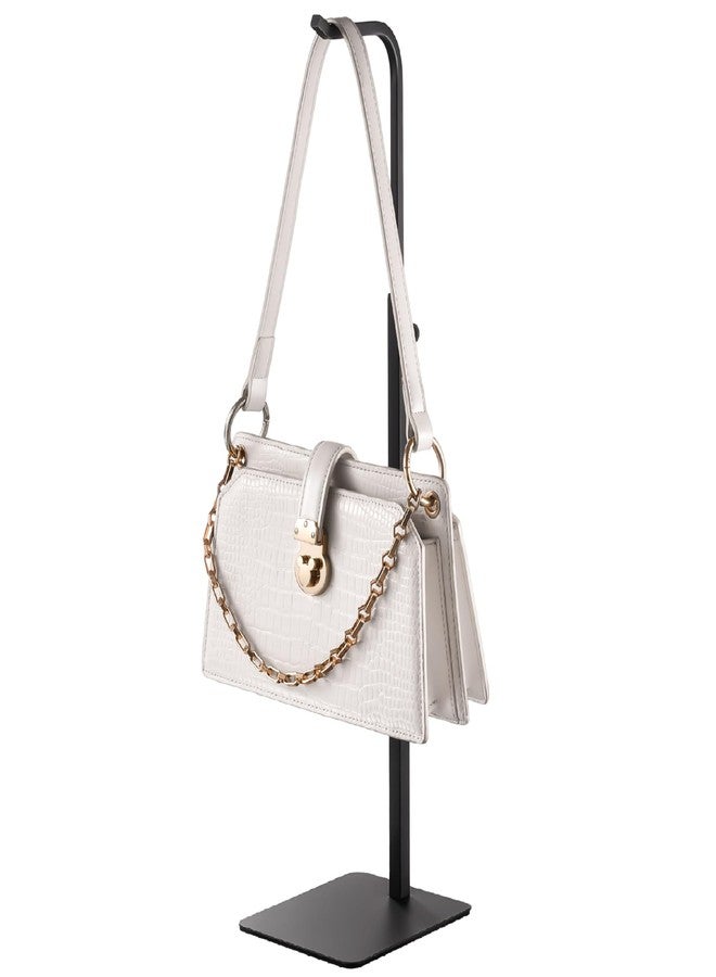 حامل عرض حقائب بيكبيف - علاقة قابلة للتعديل للحقائب والأكاليل والأكياس، رف طاولة أسود للاستخدام المنزلي والخزائن والمتاجر - Image 1