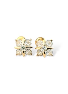 zilara Sparkling Cluster Stud Earring  - Image 3