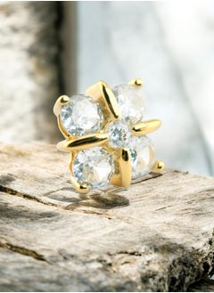 zilara Sparkling Cluster Stud Earring  - Image 4