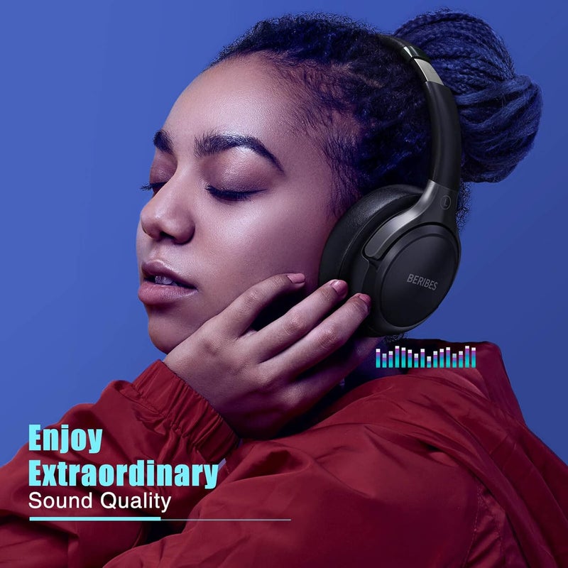 BERIBES Diverse purchase plan Bluetooth Headphones Over Ear, 65H Playtime and 6 EQ Music Modes Global assorted color picks - Image 5