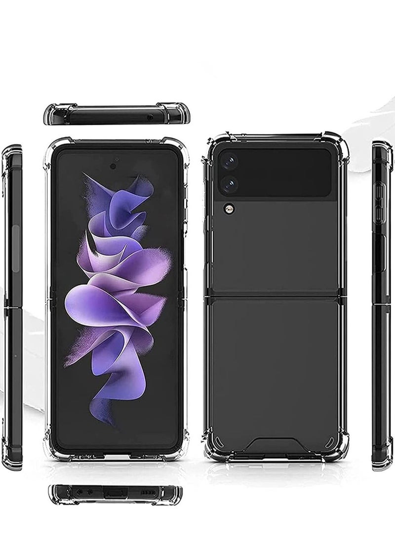 Clear Case for Galaxy Z Flip 4, Samsung Z Flip 4 Phone Case, Ultra Slim Thin Crystal Transparent Soft TPU Cover with Non-Slip Grip Protective Shell Bumper Skin for Samsung Galaxy Z Flip 4 2022 - Image 3