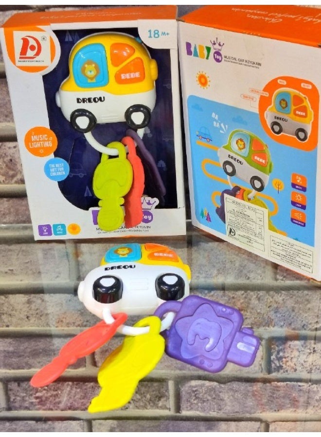 Baby Musical Car Key Toy – Interactive Keychain with Lights & Sounds – 18M+ - Image 2