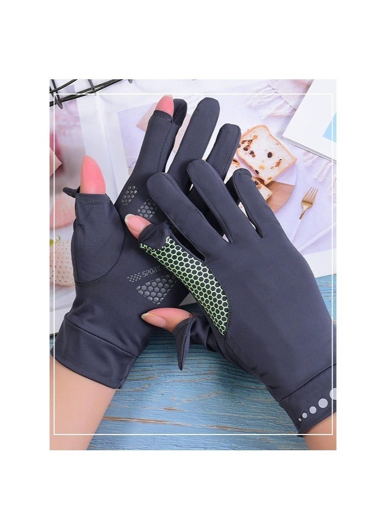 DUNISO Women UV Sun Protection Gloves Full Finger Touchscreen Non Slip Gloves Breathable Summer Outdoor Gloves for Driving Riding Outdoor - Image 4