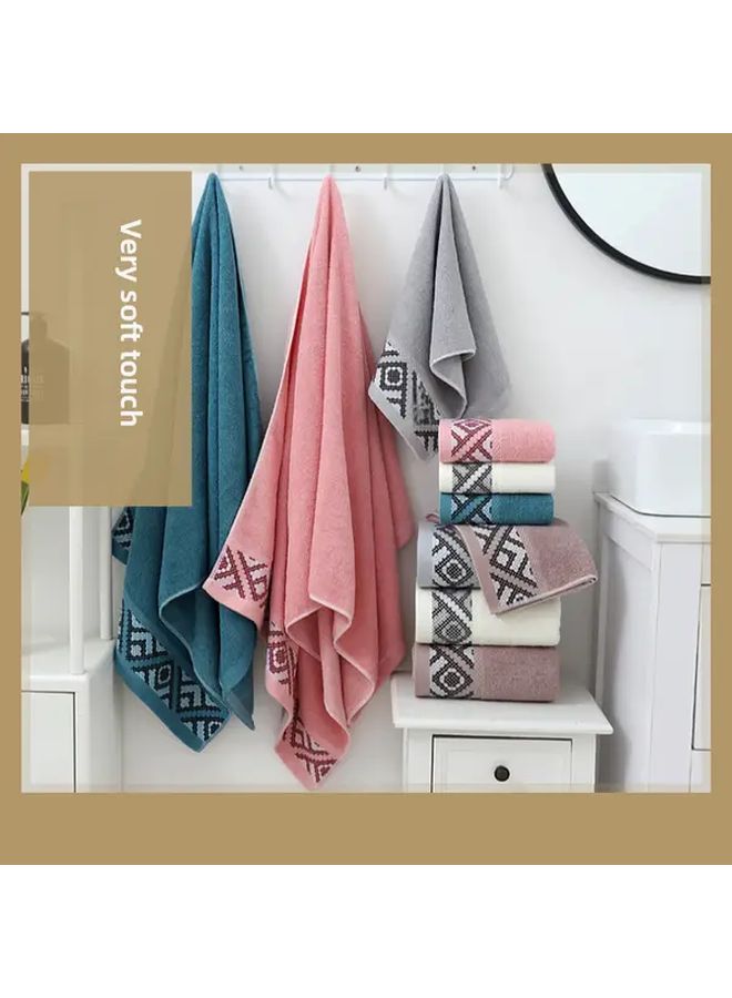 Pink Extra Large Cotton Bath Towels 2 Pack 380GSM Ultra Soft Super Absorbent Quick Dry - Image 1