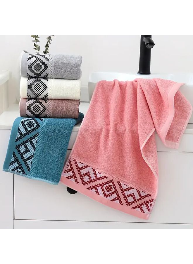 Pink Extra Large Cotton Bath Towels 2 Pack 380GSM Ultra Soft Super Absorbent Quick Dry - Image 2