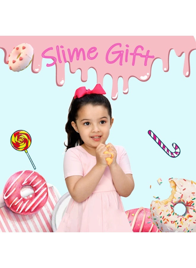 Slant DIY Slime Kit for Kids-Non-Sticky Soft Scented to Make Cloud Slime Foam Slime Butter Slime Unicorn Slime Candy Slime with Charms Stress Relief Party Favors Great Gift Idea - Image 3