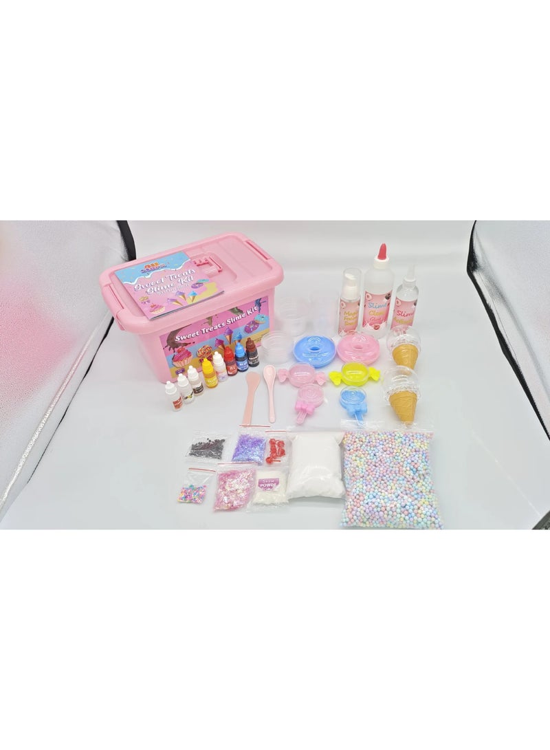 Slant DIY Slime Kit for Kids-Non-Sticky Soft Scented to Make Cloud Slime Foam Slime Butter Slime Unicorn Slime Candy Slime with Charms Stress Relief Party Favors Great Gift Idea - Image 2
