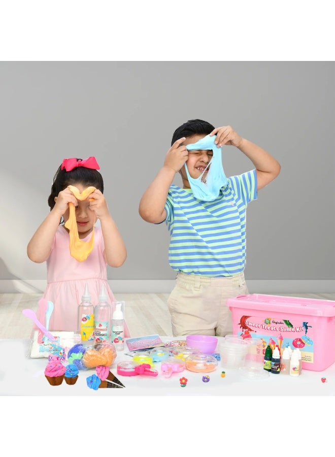 Slant DIY Slime Kit for Kids-Non-Sticky Soft Scented to Make Cloud Slime Foam Slime Butter Slime Unicorn Slime Candy Slime with Charms Stress Relief Party Favors Great Gift Idea - Image 4