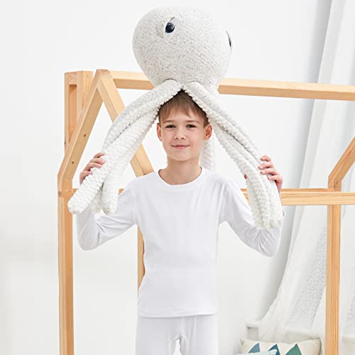 HEROBIKER Thermal Underwear Boys Ultra Soft Fleece Lined Kids Thermals Long Johns Top Bottom Warm Set for Winter Skiing White - Image 4