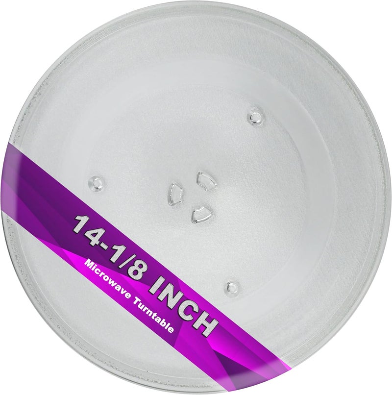 METER STAR صحن دوار زجاجي للميكروويف من METER STAR مقاس 14-1/8 بوصة، مناسب لسامسونج DE74-20002B وDE74-20002A وDE7420002 و1150157 وMC7698W وME1460SB وMG14H3020CM وMG7980W وMS1470WA وPS4234950، طبق طهي للميكروويف 36 سم. - Image 1