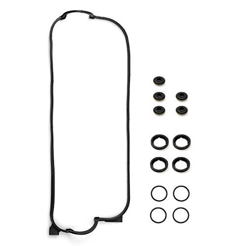 Vincos Engine Valve Cover Gasket Set w/Spark Plug Tube Seals and Grommets 12341PT0000 VS50365R VCHO012 036-1791 Compatible with Accord 156CC 90-93 F22B2 94-97 Odyssey 95-97 Prelude F22A1 93-96 2.2L - Image 1