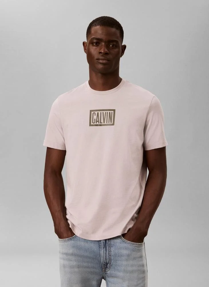 Boxed Logo Graphic Crew Neck T-Shirt