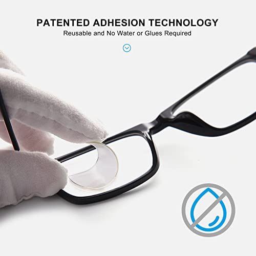 OKH 3-pack Stick-on Reading Glasses Lens 1.5 Adhesive Magnification Bifocal Lenses for Sunglasses Safety Goggles, No Water Needed - Image 5