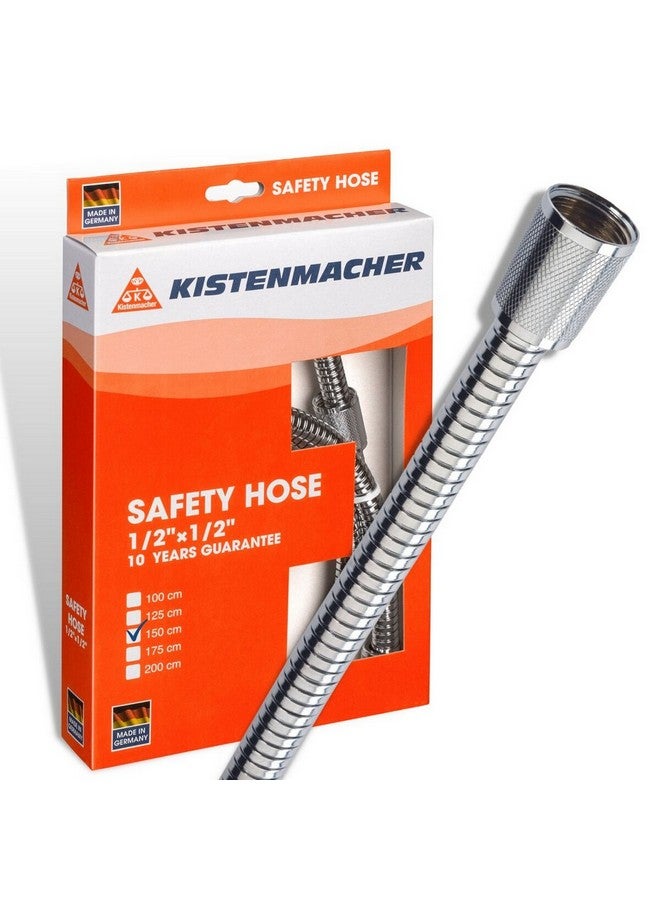 كيستين ماشر خرطوم دش مرن من الفولاذ المقاوم للصدأ مع أغراف مزدوجة فضي 150 سم 5140P 12 C150 - Image 2