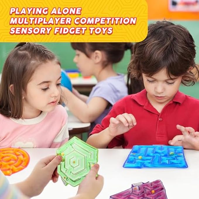 LESONG Sensory Toys Kids Fidget Toys: 4 Pcs Sensory Toys for Autistic Children Special Needs, Stress Anxiety Relief Toys for Calm Down - Image 5