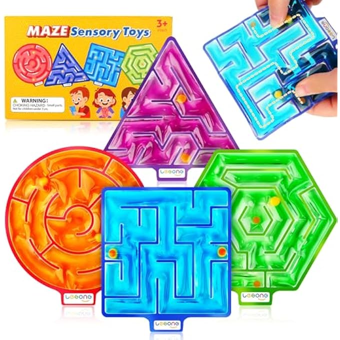 LESONG Sensory Toys Kids Fidget Toys: 4 Pcs Sensory Toys for Autistic Children Special Needs, Stress Anxiety Relief Toys for Calm Down - Image 1
