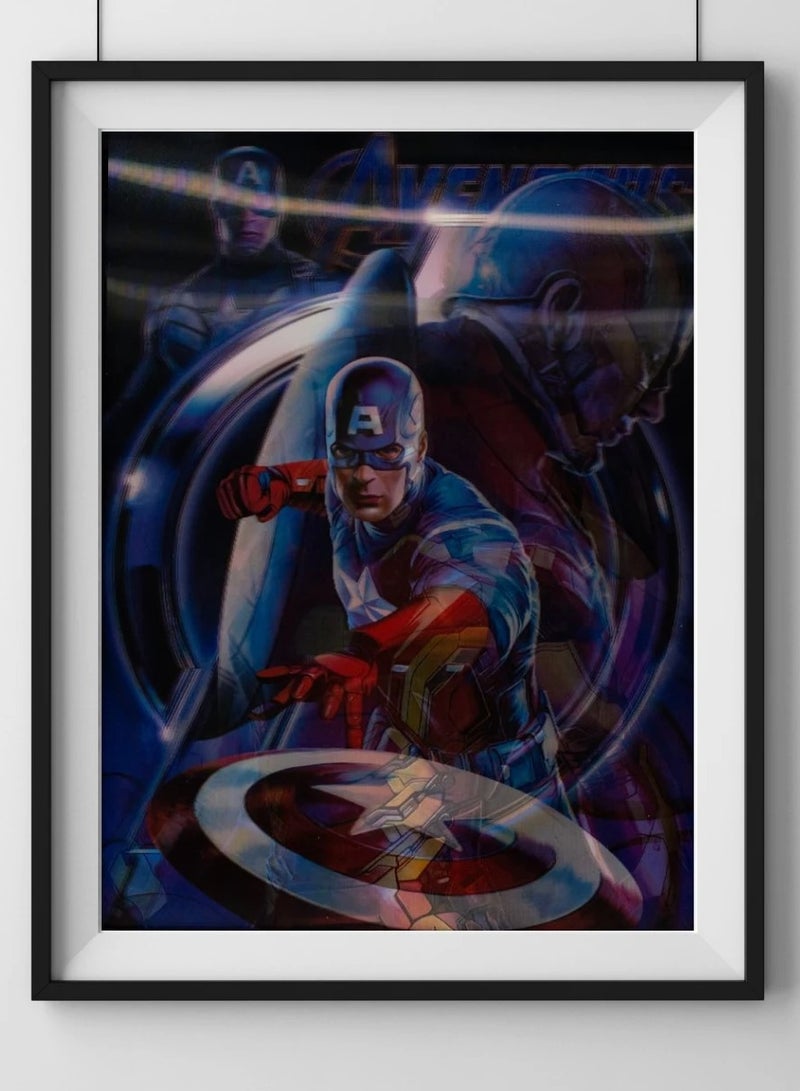 Avengers Heroes America Framed