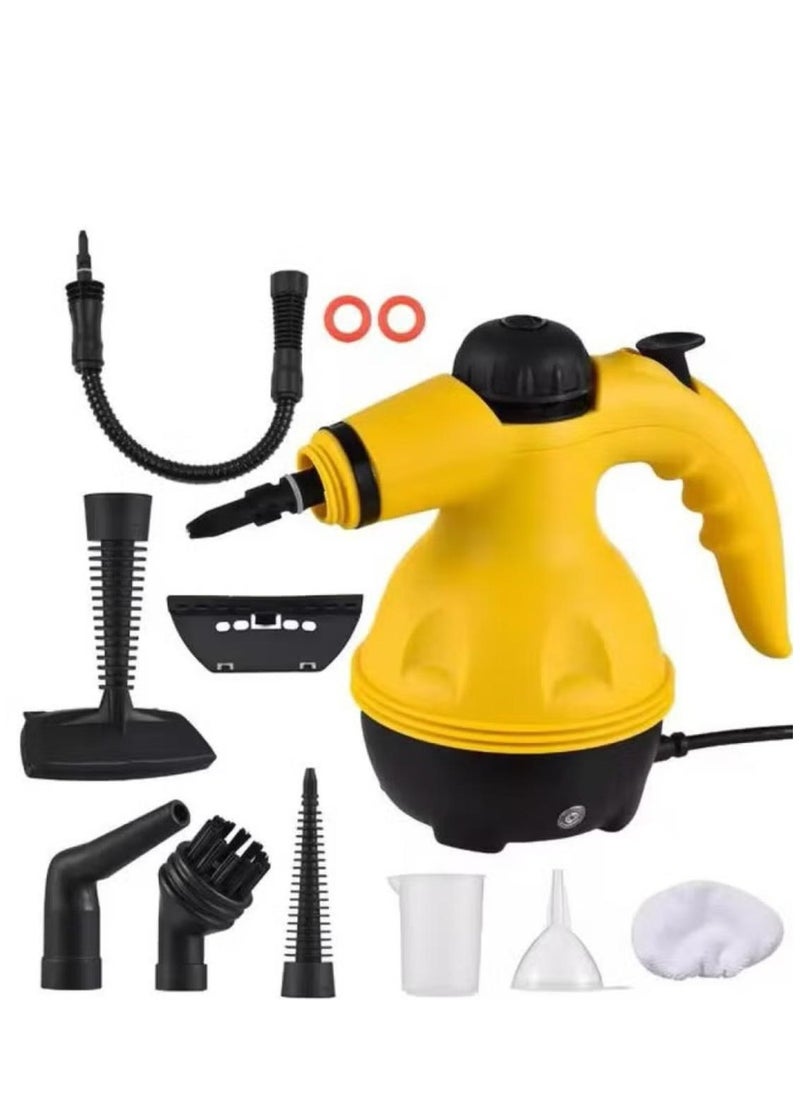 Denx - High Pressure Steam Cleaner, Mini Steam Cleaner for Kitchen and Home Multi-Color Yellow/Black/White - Image 1