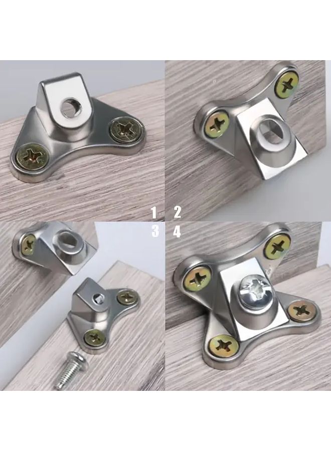 Zinc Alloy Butterfly Corner Brackets 6 Brackets 24 Screws Furniture Reinforcement - Image 4